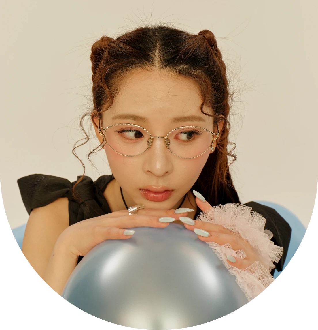 ミチの流行りメガネのアップショット
