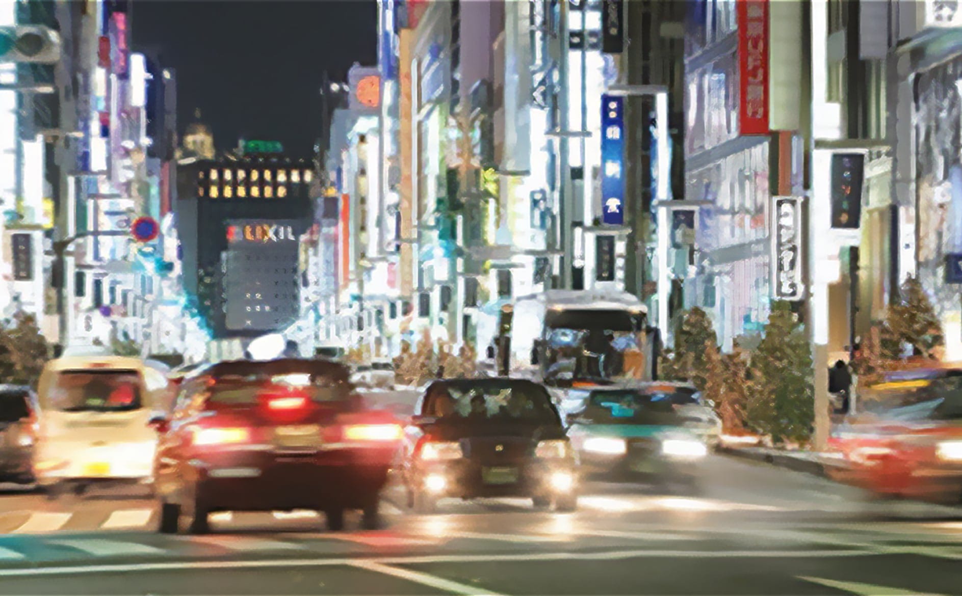見え方イメージ ドライブナイトレンズ